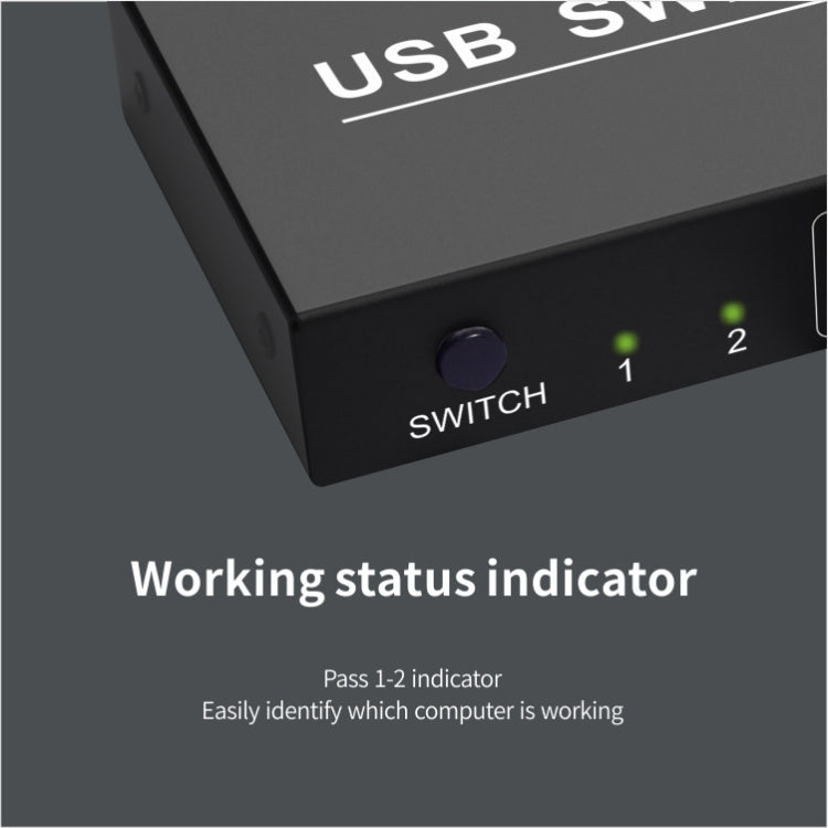 2x4 USB Switch 2 Port PCs Sharing 4 Devices for Printer Keyboard Mouse Monitor, 2x4 USB Switc – Durable Build, Easy to Use