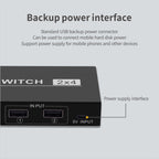 2x4 USB Switch 2 Port PCs Sharing 4 Devices for Printer Keyboard Mouse Monitor, 2x4 USB Switc – Durable Build, Easy to Use
