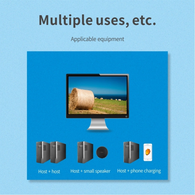 2x4 USB Switch 2 Port PCs Sharing 4 Devices for Printer Keyboard Mouse Monitor, 2x4 USB Switc – Durable Build, Easy to Use