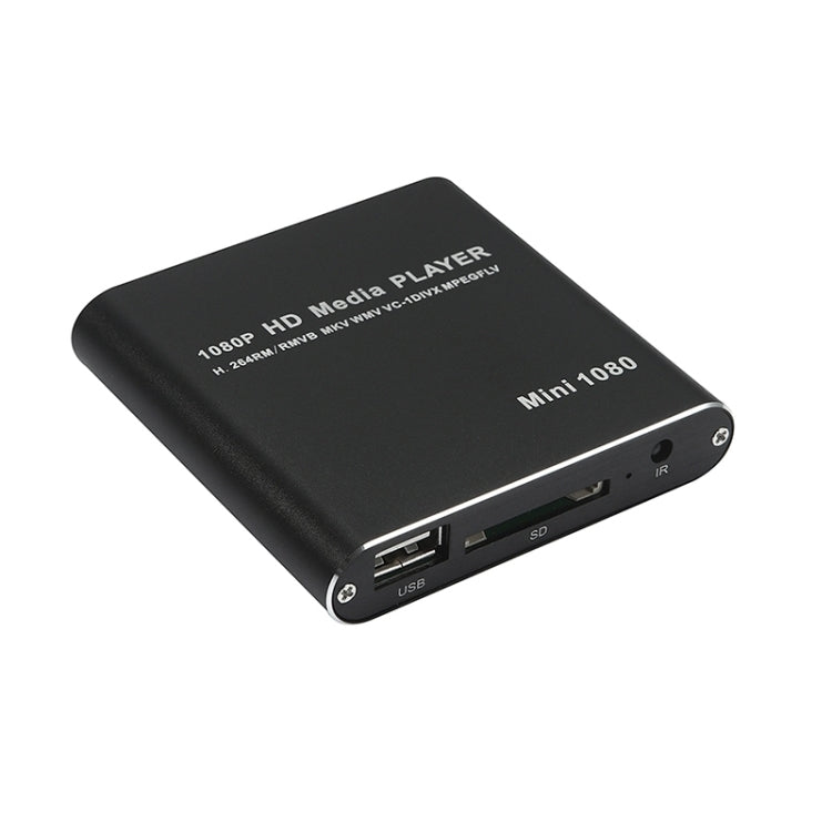 MINI 1080P Full HD Media USB HDD player SD/MMC card player, EU EU black