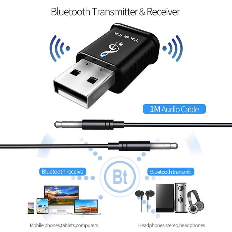 MSD168 Bluetooth Audio Transmitter – Bluetooth 5.0, HiFi Bass Sound