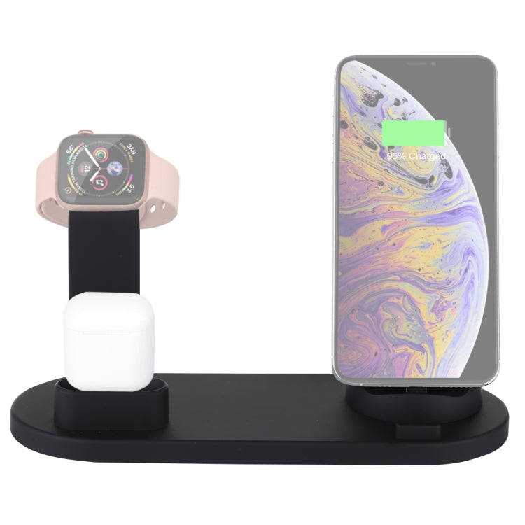 HQ-UD15 Rotatable Wireless Charging Base with Stand for Phones / iWatches / AirPods (Silver), without Wireless Charging White, without Wireless Charging Black, White (with wireless charging), Black (without wireless charging) – Bluetooth, Wireless... without Wireless Charging Black