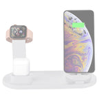 HQ-UD15 Rotatable Wireless Charging Base with Stand for Phones / iWatches / AirPods (Silver), without Wireless Charging White, without Wireless Charging Black, White (with wireless charging), Black (without wireless charging) without Wireless Charging White
