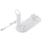 HQ-UD15 Rotatable Wireless Charging Base with Stand for Phones / iWatches / AirPods (Silver), without Wireless Charging White, without Wireless Charging Black, White (with wireless charging), Black (without wireless charging)