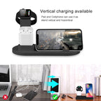 HQ-UD15 Rotatable Wireless Charging Base with Stand for Phones / iWatches / AirPods (Silver), without Wireless Charging White, without Wireless Charging Black, White (with wireless charging), Black (without wireless charging)
