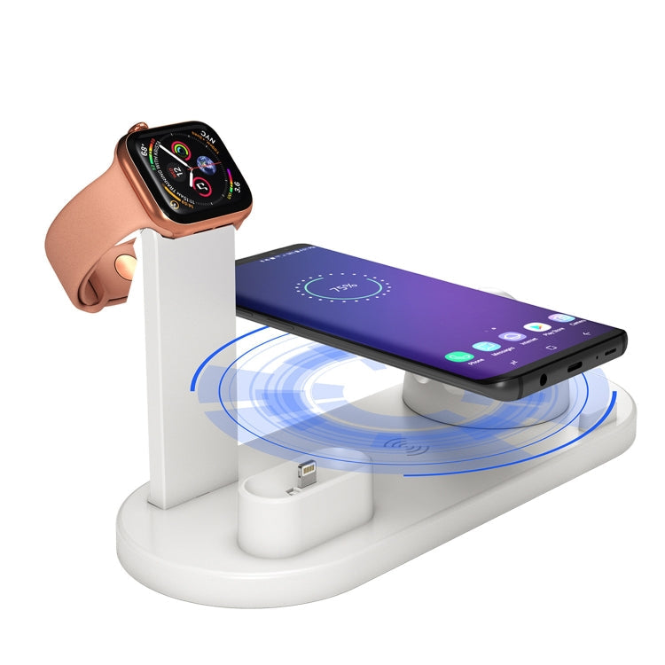 HQ-UD15 Rotatable Wireless Charging Base with Stand for Phones / iWatches / AirPods (Silver), without Wireless Charging White, without Wireless Charging Black, White (with wireless charging), Black (without wireless charging) – Bluetooth, Wireless... White (with wireless charging)