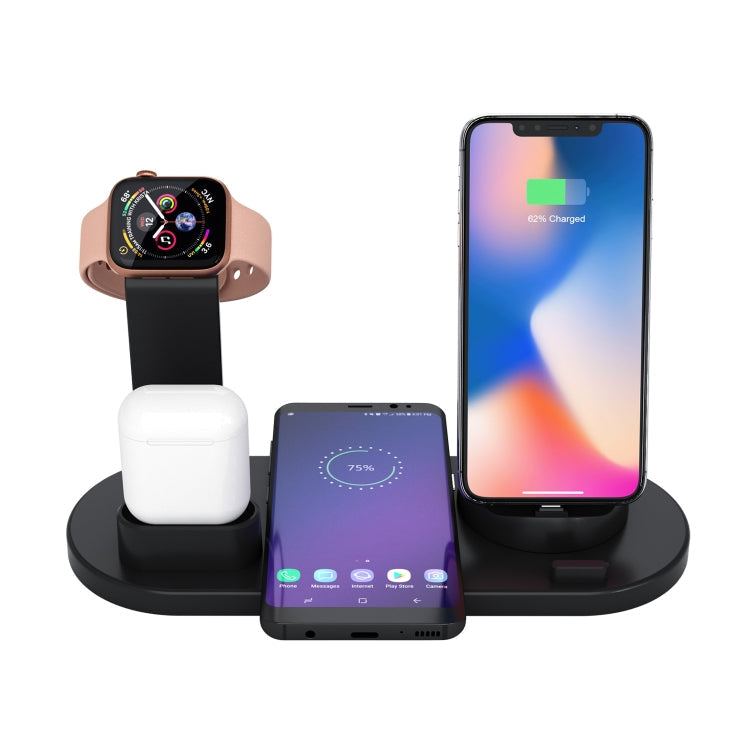 HQ-UD15 Rotatable Wireless Charging Base with Stand for Phones / iWatches / AirPods (Silver), without Wireless Charging White, without Wireless Charging Black, White (with wireless charging), Black (without wireless charging) – Bluetooth, Wireless... Black (without wireless charging)