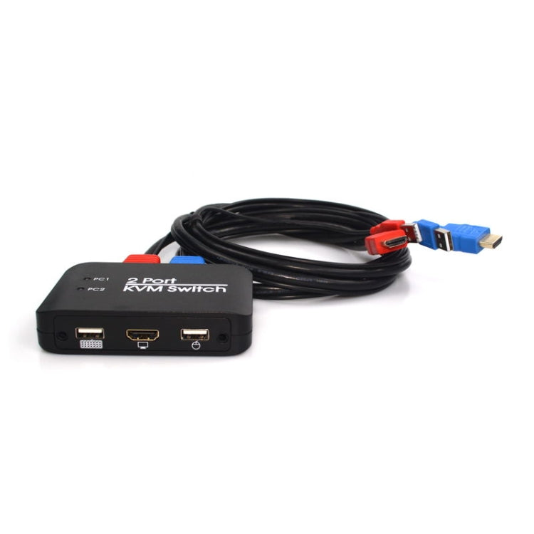 USB 2.0 + HDMI 2-ports KVM Switch – TPU, 4K Default Title
