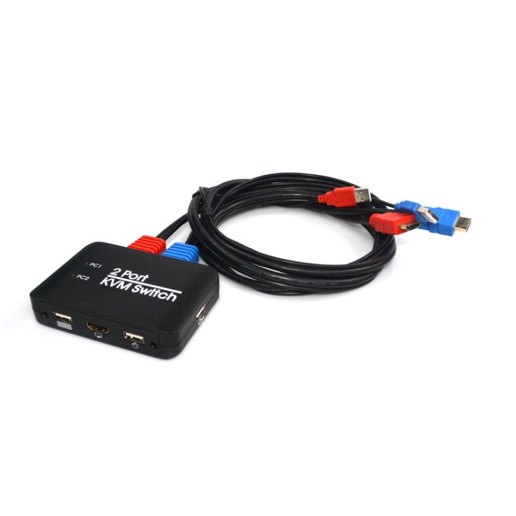 USB 2.0 + HDMI 2-ports KVM Switch – TPU, 4K