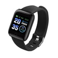 116plus 1.3 inch Color Screen Smart Bracelet IP67 Waterproof, Support Call Reminder/ Heart Rate Monitoring /Blood Pressure Monitoring/ Sleep Monitoring/Excessive Sitting Reminder/Blood Oxygen Monitoring – Waterproof, Bluetooth Black