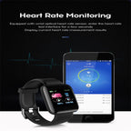 116plus 1.3 inch Color Screen Smart Bracelet IP67 Waterproof, Support Call Reminder/ Heart Rate Monitoring /Blood Pressure Monitoring/ Sleep Monitoring/Excessive Sitting Reminder/Blood Oxygen Monitoring – Waterproof, Bluetooth