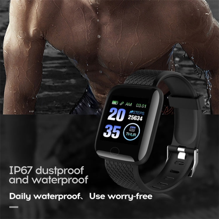 116plus 1.3 inch Color Screen Smart Bracelet IP67 Waterproof, Support Call Reminder/ Heart Rate Monitoring /Blood Pressure Monitoring/ Sleep Monitoring/Excessive Sitting Reminder/Blood Oxygen Monitoring – Waterproof, Bluetooth