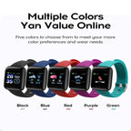 116plus 1.3 inch Color Screen Smart Bracelet IP67 Waterproof, Support Call Reminder/ Heart Rate Monitoring /Blood Pressure Monitoring/ Sleep Monitoring/Excessive Sitting Reminder/Blood Oxygen Monitoring – Waterproof, Bluetooth