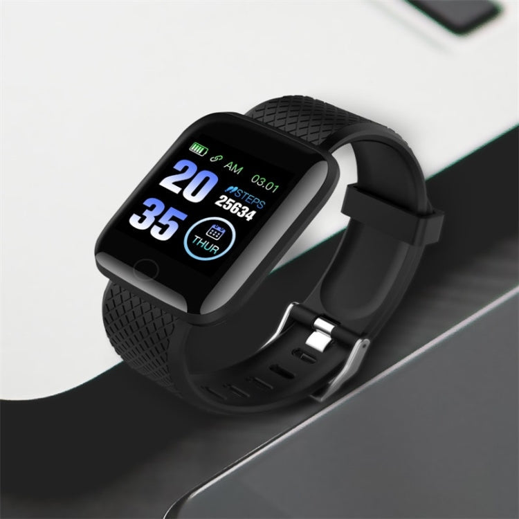 116plus 1.3 inch Color Screen Smart Bracelet IP67 Waterproof, Support Call Reminder/ Heart Rate Monitoring /Blood Pressure Monitoring/ Sleep Monitoring/Excessive Sitting Reminder/Blood Oxygen Monitoring – Waterproof, Bluetooth