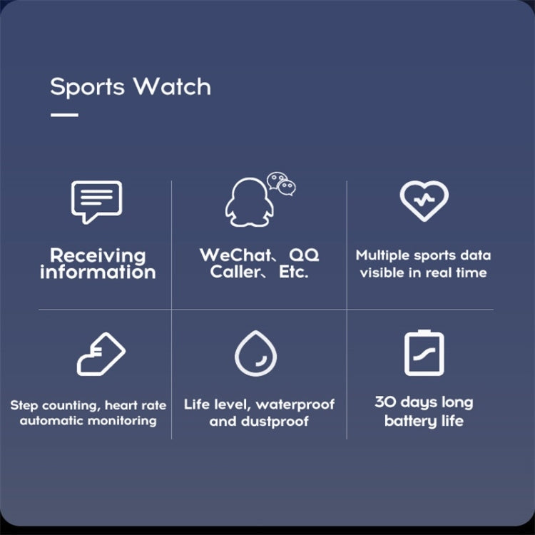 116plus 1.3 inch Color Screen Smart Bracelet IP67 Waterproof, Support Call Reminder/ Heart Rate Monitoring /Blood Pressure Monitoring/ Sleep Monitoring/Excessive Sitting Reminder/Blood Oxygen Monitoring – Waterproof, Bluetooth