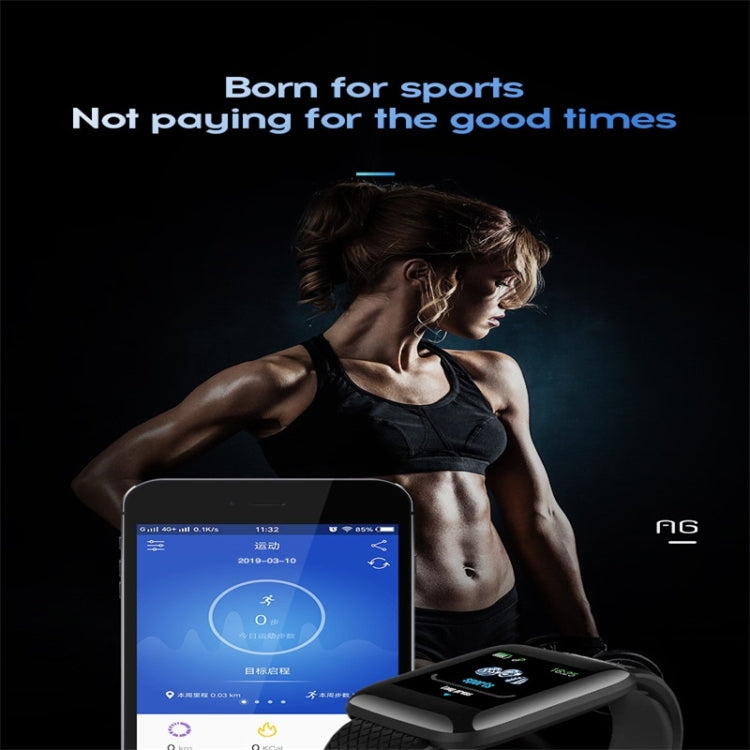 116plus 1.3 inch Color Screen Smart Bracelet IP67 Waterproof, Support Call Reminder/ Heart Rate Monitoring /Blood Pressure Monitoring/ Sleep Monitoring/Excessive Sitting Reminder/Blood Oxygen Monitoring – Waterproof, Bluetooth