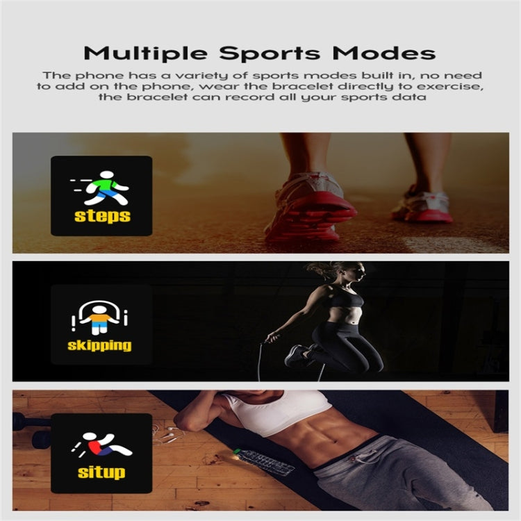 116plus 1.3 inch Color Screen Smart Bracelet IP67 Waterproof, Support Call Reminder/ Heart Rate Monitoring /Blood Pressure Monitoring/ Sleep Monitoring/Excessive Sitting Reminder/Blood Oxygen Monitoring – Waterproof, Bluetooth