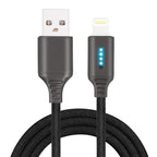 Intelligent automatic Power off charging Line for Zinc Alloy for luminous data Line of Apple running Lamp – Durable Build, Easy to Use black