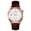 Quartz Watch – 1581 Creative Fashion Men Watch Simple Casual Outdoor Sports Waterproof... Rose Gold Coffee