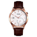 Quartz Watch – 1581 Creative Fashion Men Watch Simple Casual Outdoor Sports Waterproof... Rose Gold Coffee