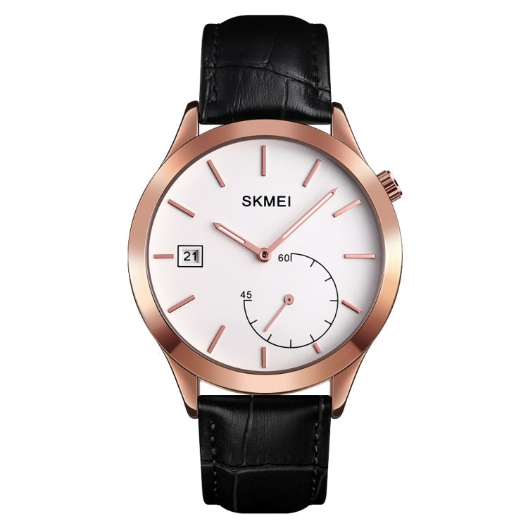 Quartz Watch – 1581 Creative Fashion Men Watch Simple Casual Outdoor Sports Waterproof... Rose Gold Black