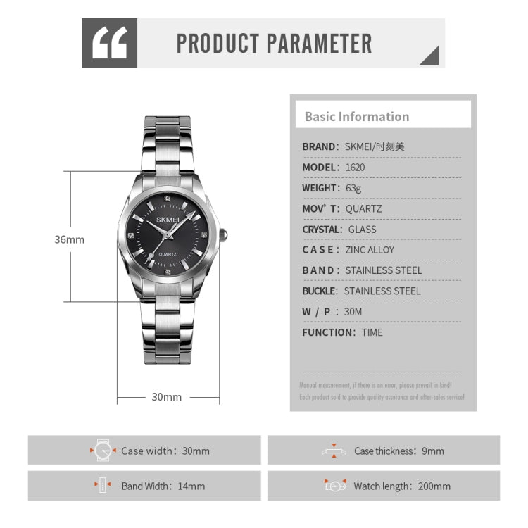 Watch – SKmei 1620 Delicate Rhinestone Creative Casual Waterproof Quartz Women...