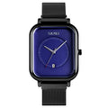 SKMEI 9207 Fashion Creative Simple Watch Men Magnetic Buckle Mesh Belt Steel Belt Couple Quartz Watch Black Blue
