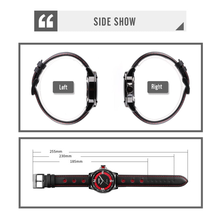 SKMEI 9211 Fashion Sports Stereo Dial Luminous Pointer Creative Watch Business Trend Men Quartz Watch