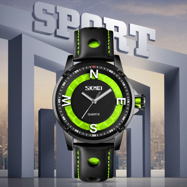 SKMEI 9211 Fashion Sports Stereo Dial Luminous Pointer Creative Watch Business Trend Men Quartz Watch