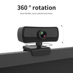 C3 400W Pixels 2K Resolution Auto Focus HD 1080P Webcam 360 Rotation For Live Broadcast Video Conference Work WebCamera With Mic USB Driver-free, C3 – TPU