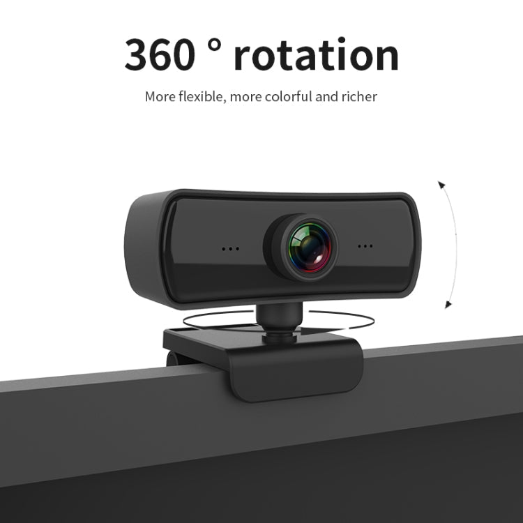 C3 400W Pixels 2K Resolution Auto Focus HD 1080P Webcam 360 Rotation For Live Broadcast Video Conference Work WebCamera With Mic USB Driver-free, C3 – TPU