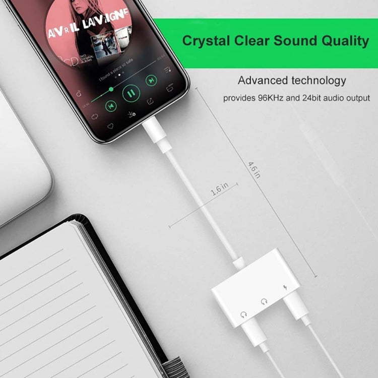 ZS-KL21820 Earphone – 3 in 1 8 Pin to 8 Pin Charging Port + 8 Pin Earphone Jack + 3.5mm...