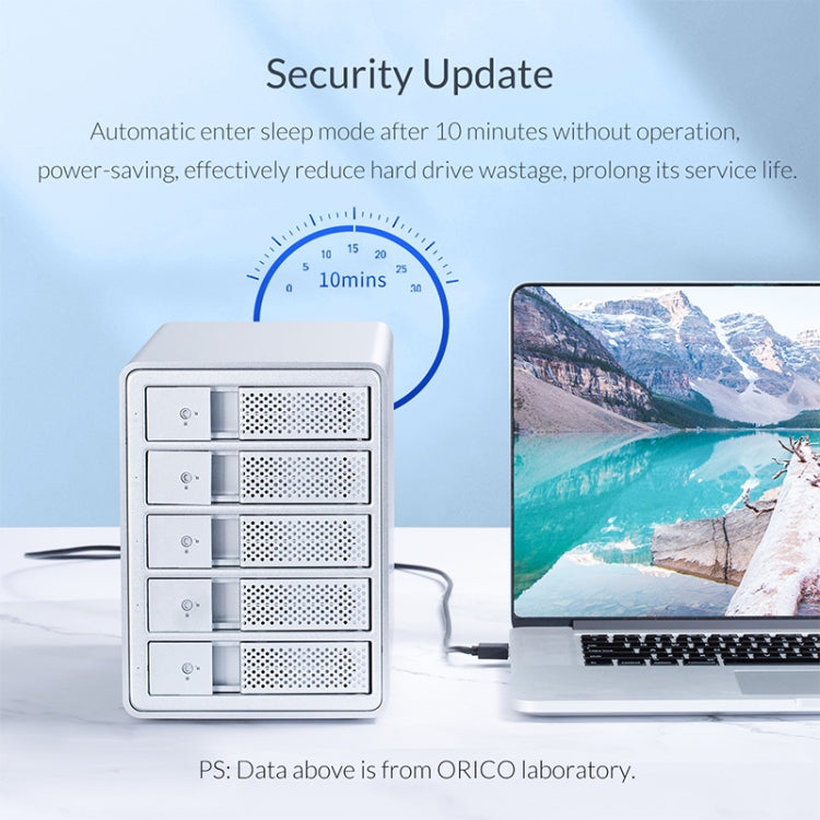 ORICO 9548U3-BK 3.5-Inch Multi-Bay Hard Drive Enclosure – Aluminum Alloy, TPU