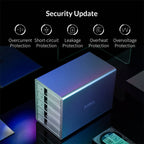 ORICO 9548U3-BK 3.5-Inch Multi-Bay Hard Drive Enclosure – Aluminum Alloy, TPU