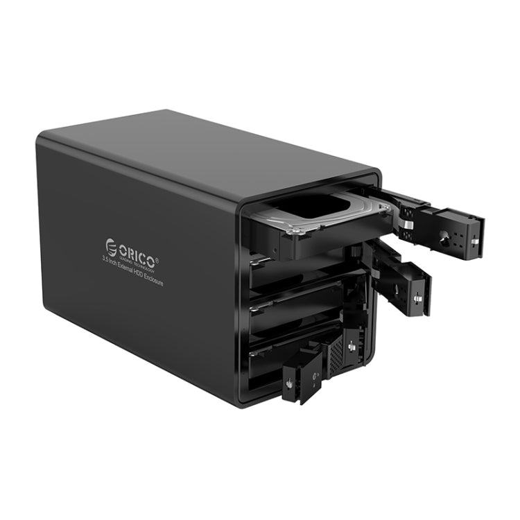 ORICO 9548U3-BK 3.5-Inch Multi-Bay Hard Drive Enclosure – Aluminum Alloy, TPU