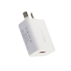 QC 3.0 18W 3A Single USB Interface Charger, AU Plug – Fast Charging, TPU