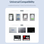 ORICO 2520U3 2.5-Inch Portable Hard Drive Enclosure, White, Black – TPU