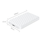 ORICO 2520U3 2.5-Inch Portable Hard Drive Enclosure, White, Black – TPU