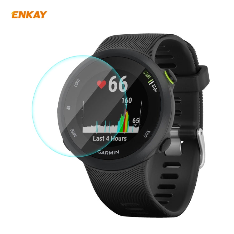 ENKAY Hat-Prince 0.2mm 9H 2.15D Curved Edge Tempered Glass Screen Protector Watch Film, For Garmin Forerunner 45 / 45S, For Garmin Forerunner 735 / 735XT, For Garmin Instinct Tactical, For Garmin Approach S62, For Garmin Swim 2 For Garmin Forerunner 45 45S