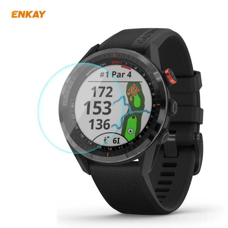 ENKAY Hat-Prince 0.2mm 9H 2.15D Curved Edge Tempered Glass Screen Protector Watch Film, For Garmin Forerunner 45 / 45S, For Garmin Forerunner 735 / 735XT, For Garmin Instinct Tactical, For Garmin Approach S62, For Garmin Swim 2 For Garmin Approach S62