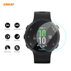 2 PCS ENKAY Hat-Prince 0.2mm 9H 2.15D Curved Edge Tempered Glass Screen Protector Watch Film – Tempered Glass, Screen Protector, For Garmin Forerunner 45 / 45S, For Garmin Forerunner 735 / 735XT, For Garmin Instinct Tactical, For Garmin Approach S62