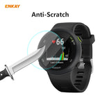 2 PCS ENKAY Hat-Prince 0.2mm 9H 2.15D Curved Edge Tempered Glass Screen Protector Watch Film – Tempered Glass, Screen Protector, For Garmin Forerunner 45 / 45S, For Garmin Forerunner 735 / 735XT, For Garmin Instinct Tactical, For Garmin Approach S62