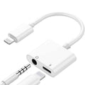 ZS-KL21804 Earphone – 2 in 1 8 Pin to 3.5mm Audio + 8 Pin Charging Interface, Earphone... 8 Pin + 3.5mm