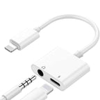 ZS-KL21804 Earphone – 2 in 1 8 Pin to 3.5mm Audio + 8 Pin Charging Interface, Earphone... 8 Pin + 3.5mm