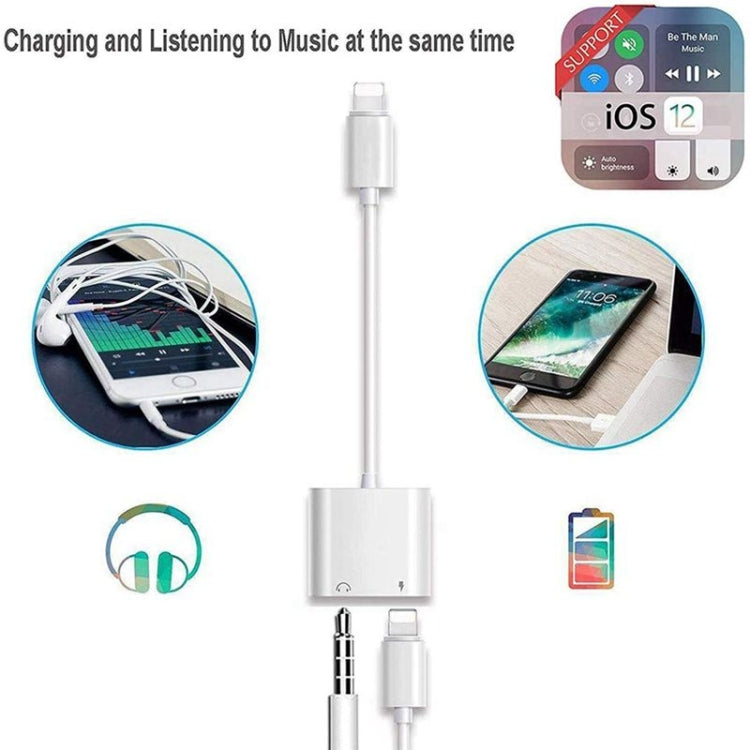 ZS-KL21804 Earphone – 2 in 1 8 Pin to 3.5mm Audio + 8 Pin Charging Interface, Earphone...