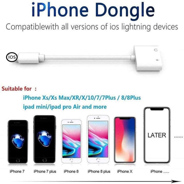 ZS-KL21804 Earphone – 2 in 1 8 Pin to 3.5mm Audio + 8 Pin Charging Interface, Earphone...