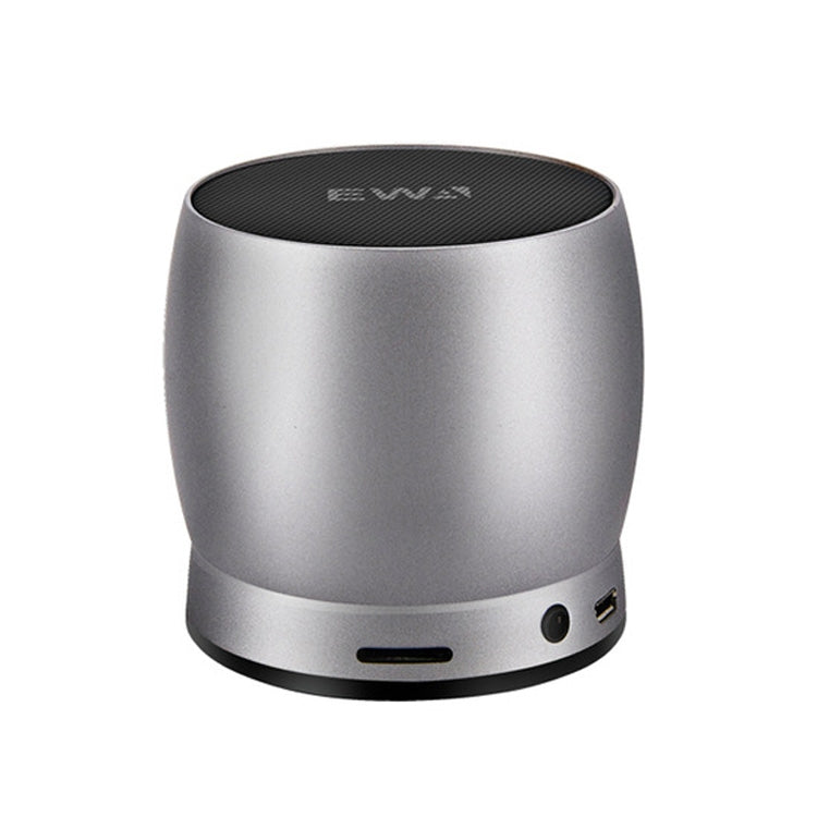 EWA A150 Portable Mini Bluetooth Speaker Wireless Hifi Stereo Strong Bass Music Boom Box Metal Subwoofer, Support Micro SD Card & 3.5mm AUX – Shockproof, Waterproof, Bluetooth Silver