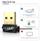 EDUP EP-AC1651 USB WIFI Adapter 650Mbps Dual Band 5G/2.4GHz External Wireless Network Card Wifi Dongle Receiver for Laptop Windows MacOS – Durable Build, Easy to Use