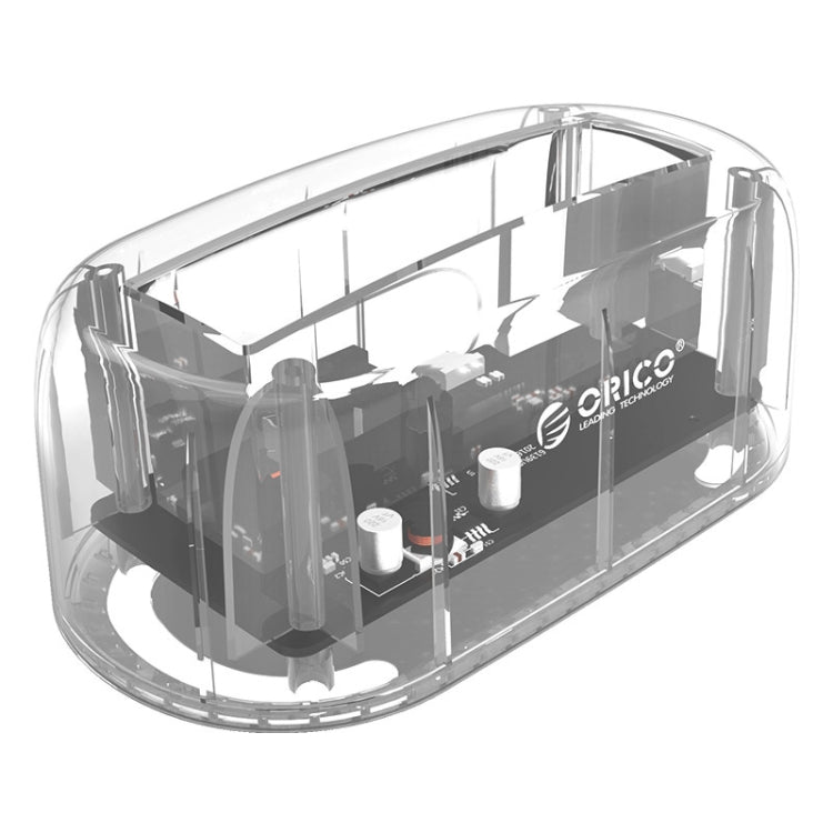 ORICO 6139C3-G2 3.5 inch Transparent USB3.1 Gen2 Type-C Hard Drive Dock – TPU