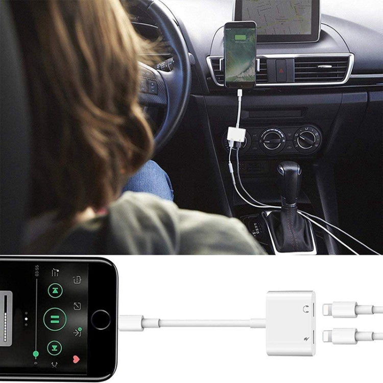 ZS-S1802 Earphone – 2 in 1 8 Pin Male to 8 Pin Charging + 8 Pin Audio Female Connector...